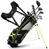 Golfgen™ PGA TOUR P1 EXTREME 17-Piece Complete Golf Club Set – Youth Kids Junior Right-Handed Golf Clubs for Boys & Girls – Full Titanium Driver, Stainless Steel Irons, High MOI Putter – Stand Bag & More