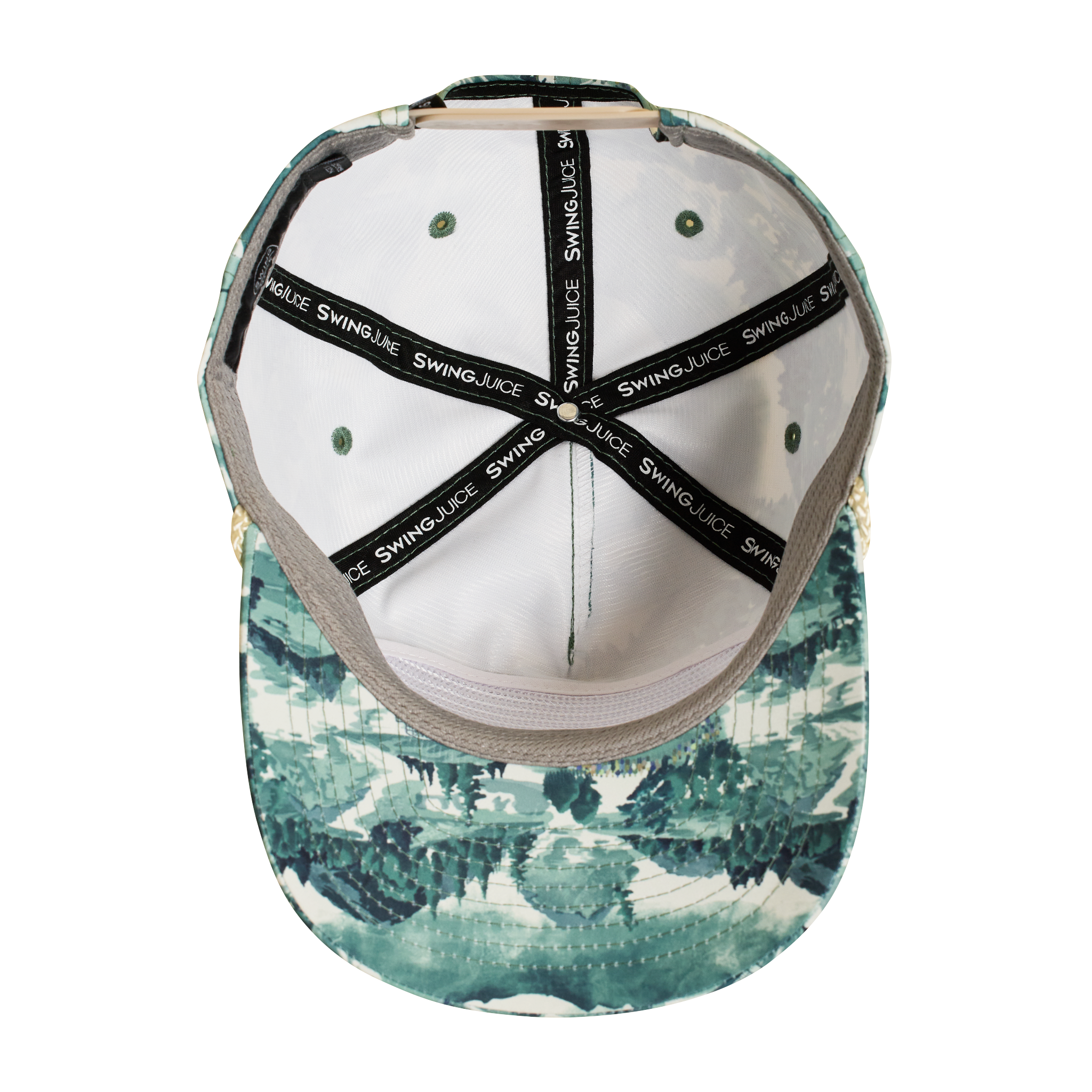 Golf Georgia Landscape Unisex Rope Hat Green O/S