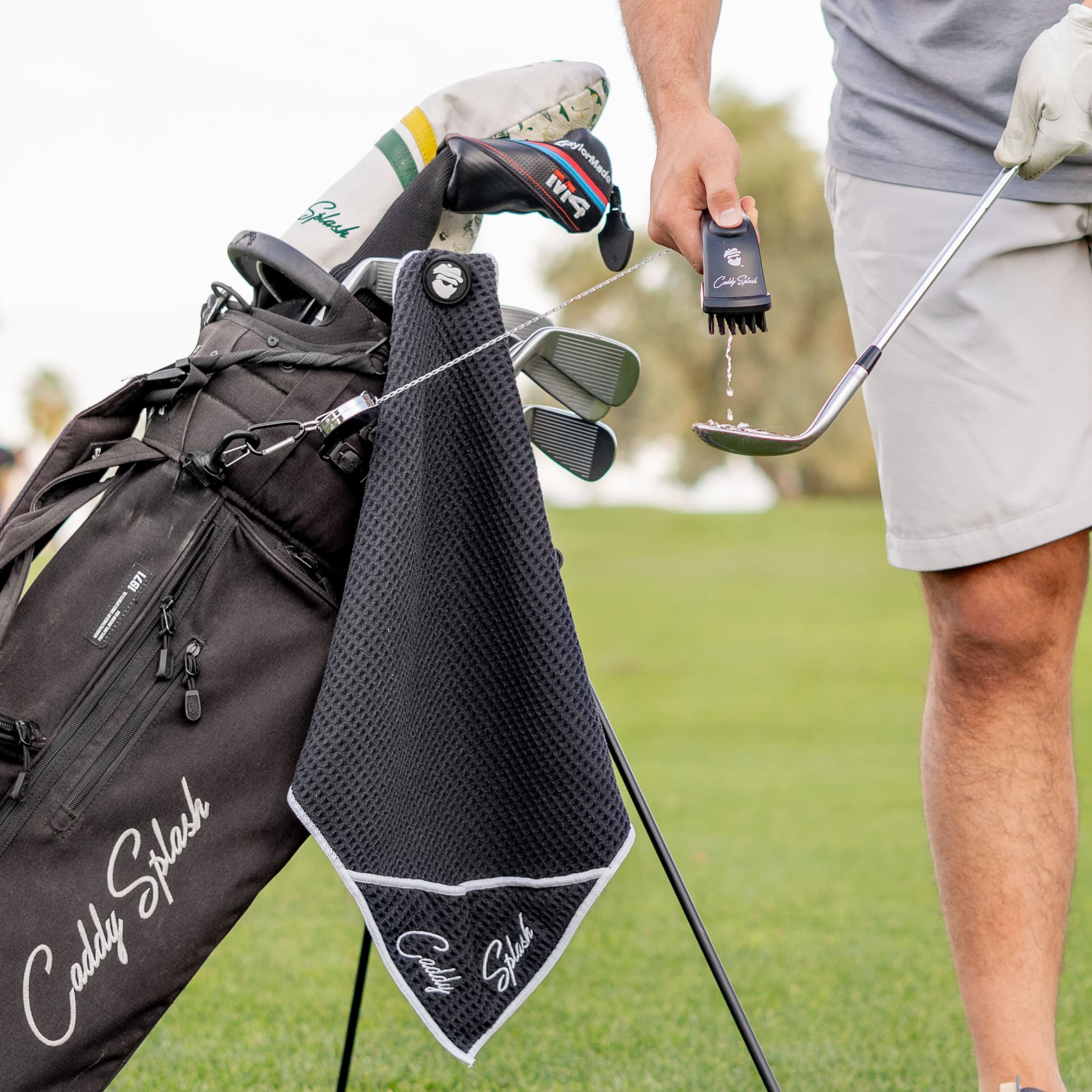 Father’s Day Golf Gift Set: Club Cleaner, Magnetic Towel & Groove Sharpener