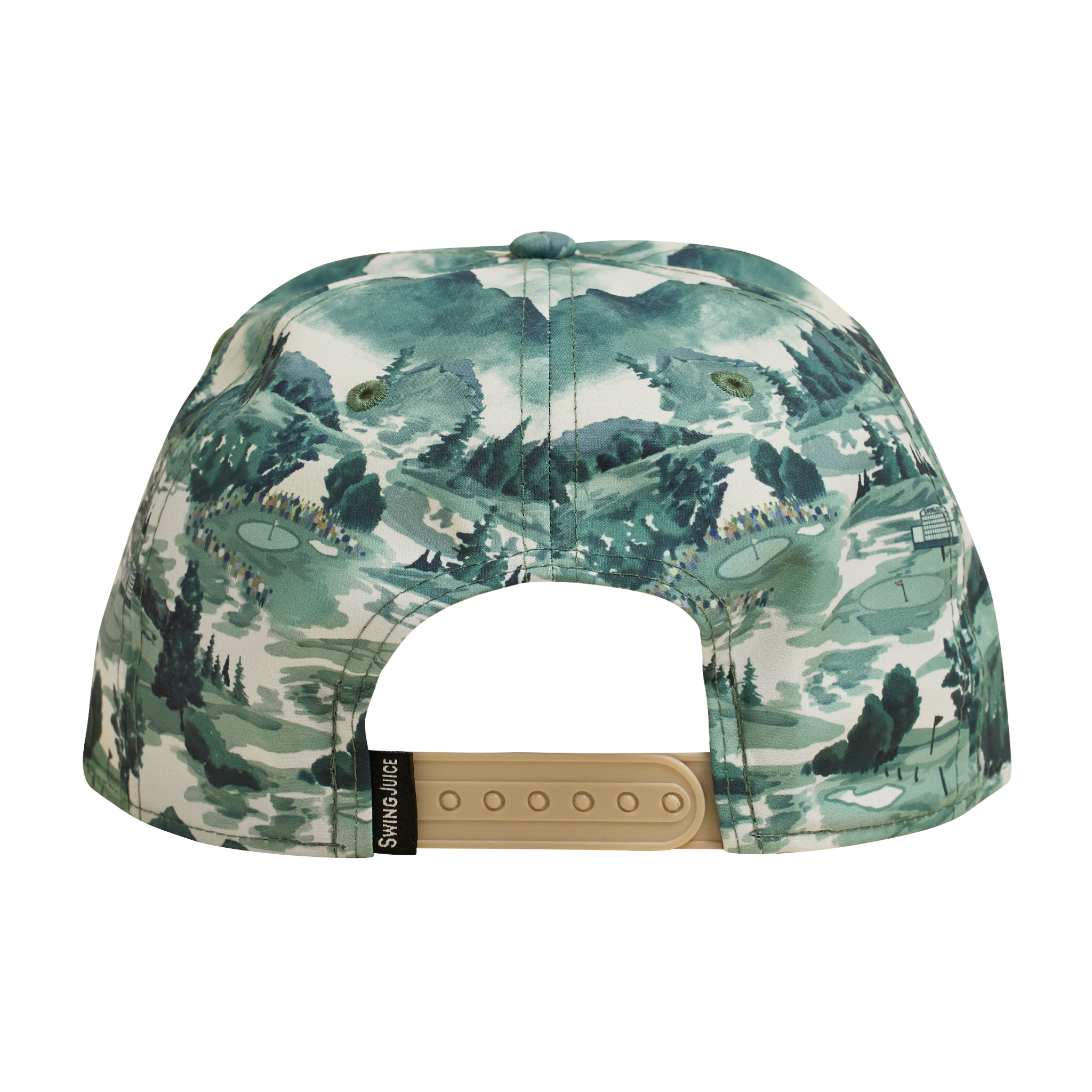 Golf Georgia Landscape Unisex Rope Hat Green O/S
