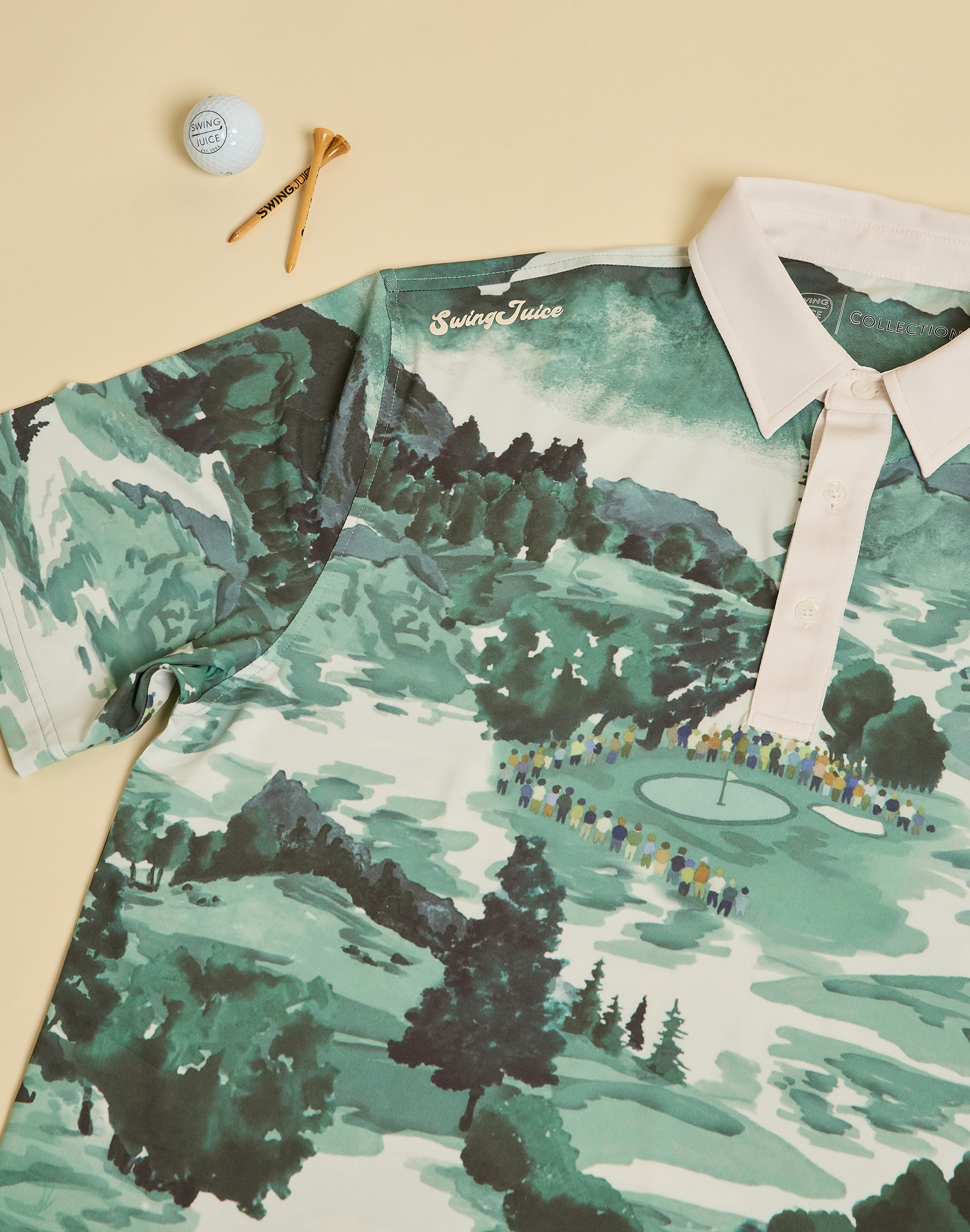 Golf Georgia Landscape Men's Polo