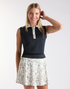Golf Magnolia Toile Women's Sleeveless Polo