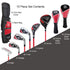 PGA TOUR® Juniors 10 Piece Right Handed Red Golf Club Set for Player Heights 4'1"-4'8" | Complete Junior Golf Club Set