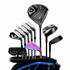 Lazrus Golf 11 pc Set - LAZ2 Driver, 3W, 1H, 6-PW Irons, 52° Wedge, Putter & Bag Optional