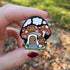 Mushroom House Enamel Pin