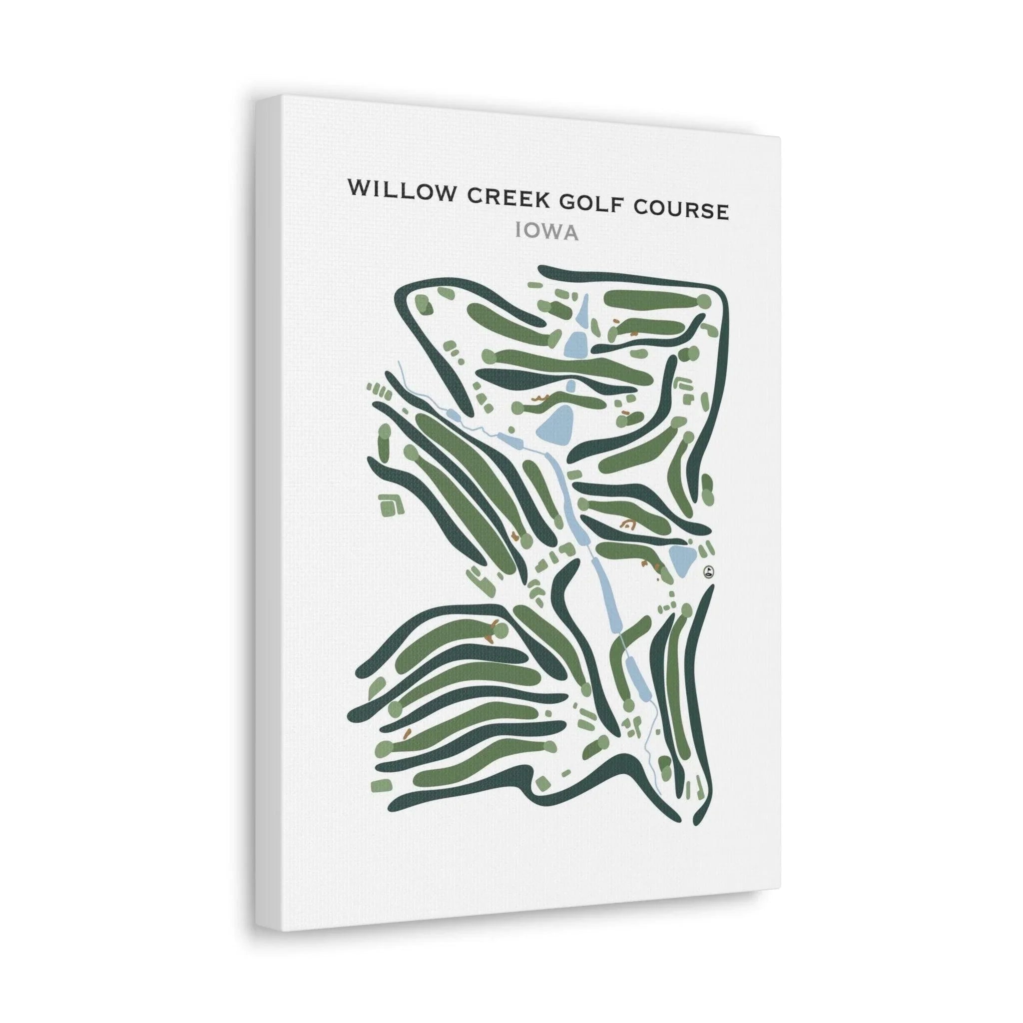 Willow Creek Golf Course, Iowa - Printed Golf Course