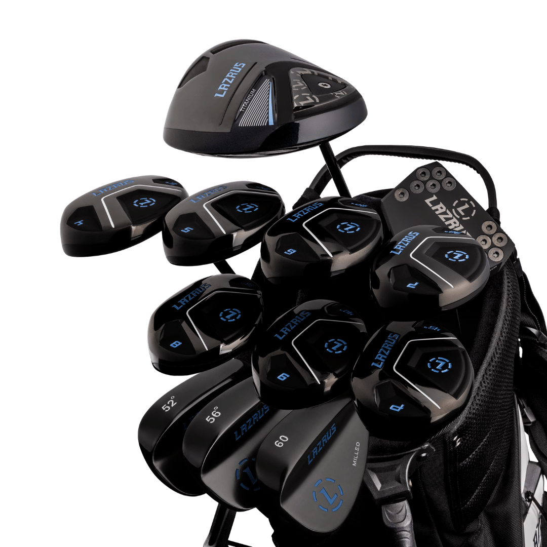 Lazrus Golf 13 pc Set - Laz2 Driver, 3 Wedges Set, Hybrids (4-PW), Putter & Bag (optional)