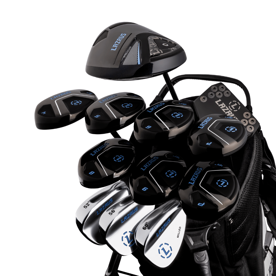 Lazrus Golf 13 pc Set - Laz2 Driver, 3 Wedges Set, Hybrids (4-PW), Putter & Bag (optional)