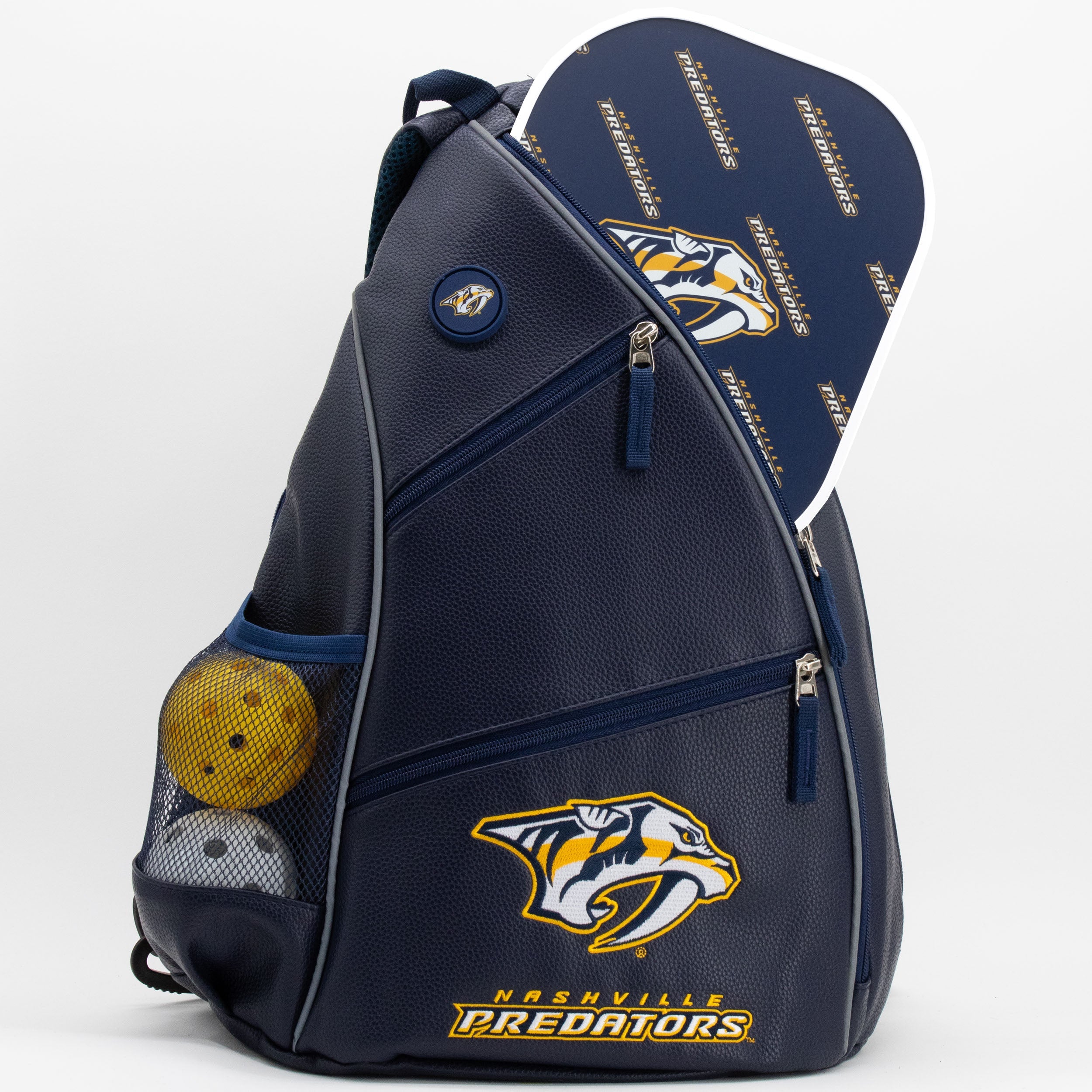 Nashville Predators PU Leather Backpack