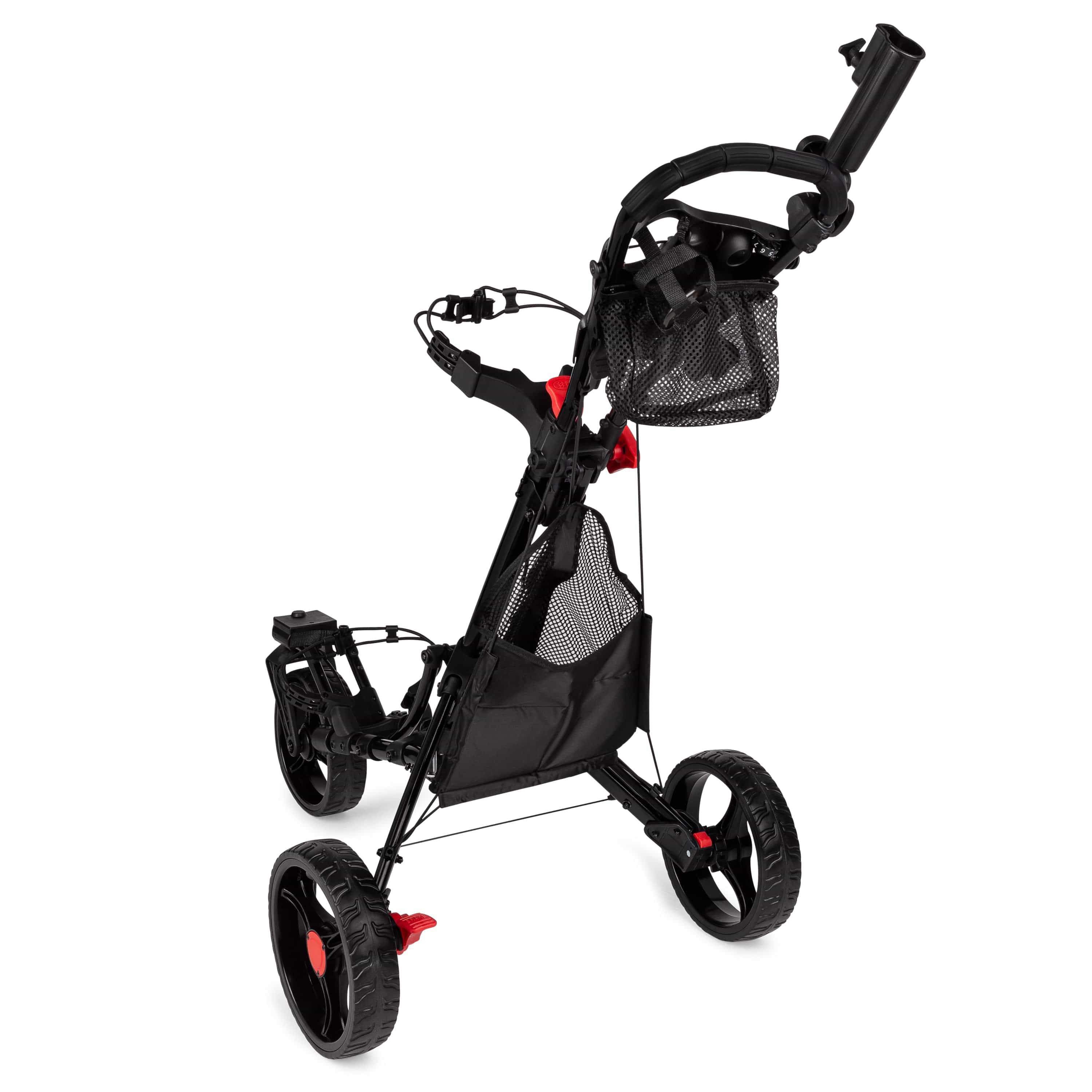 Founders Club Swerve 3 Wheel Golf Cart- Black/Black