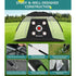 SwingRex 10x7 FT Golf Practice Net with Mat & Target | Backyard Driving & Chipping Trainer (4 Pockets)