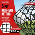 YUNIC Golf Driving Cage with Metal Frame and Simulator Impact Screen