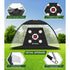 SwingRex 10x7 FT Golf Practice Net with Mat & Target | Backyard Driving & Chipping Trainer (4 Pockets)