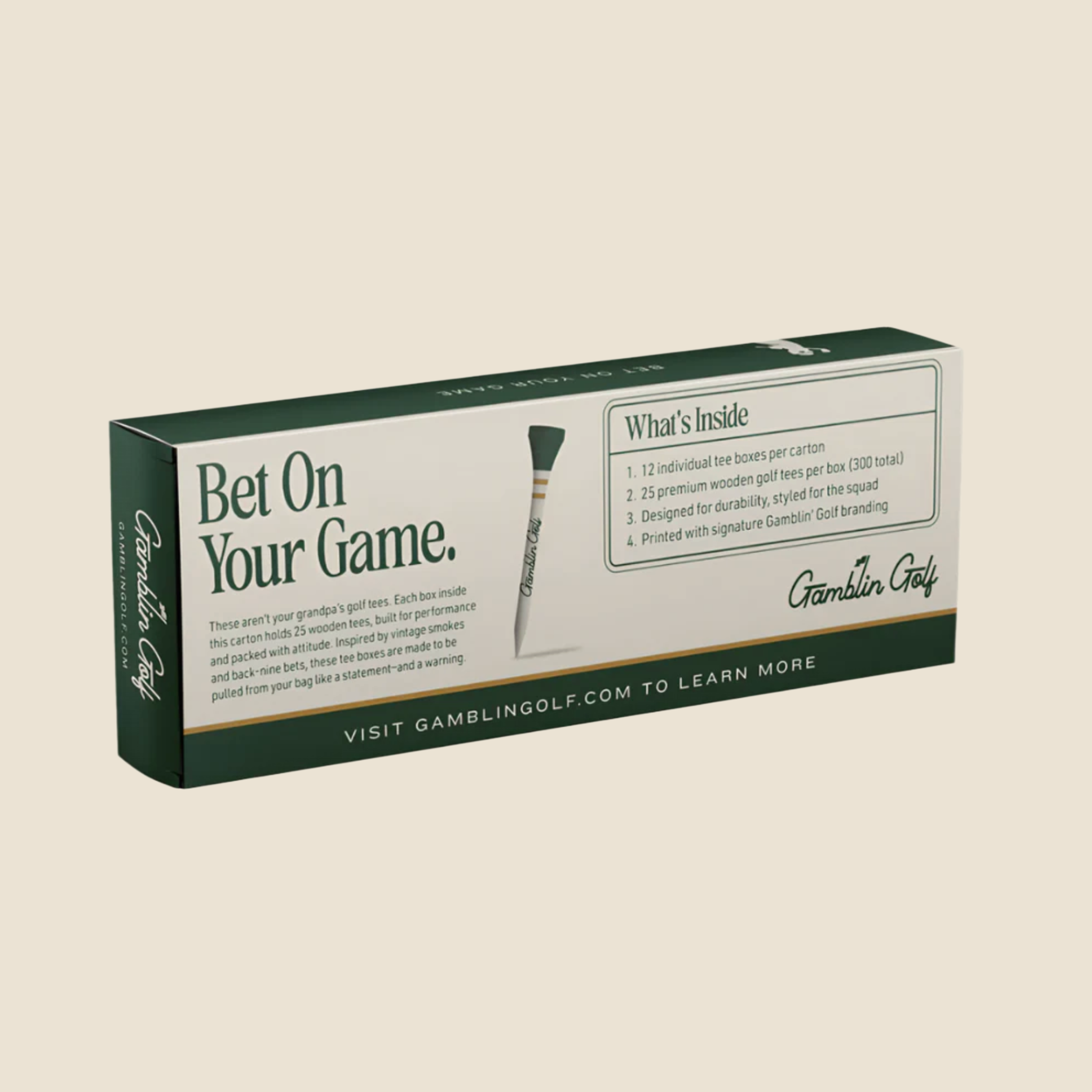 The Gentleman’s Tee Carton - 100 Bamboo Tees