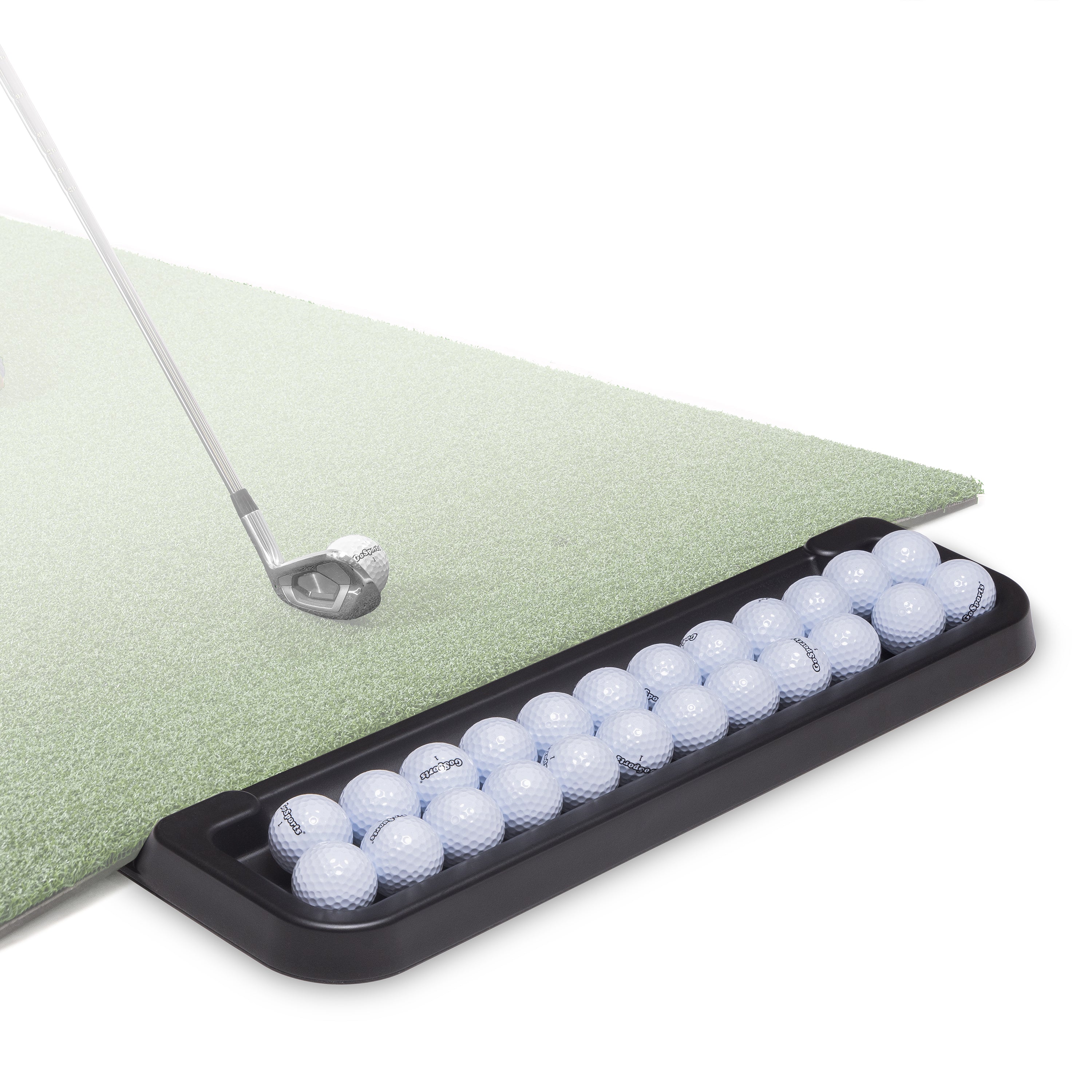 GoSports All-Weather Golf Ball Tray - 24 Ball Capacity for Practice and Driving Range Use