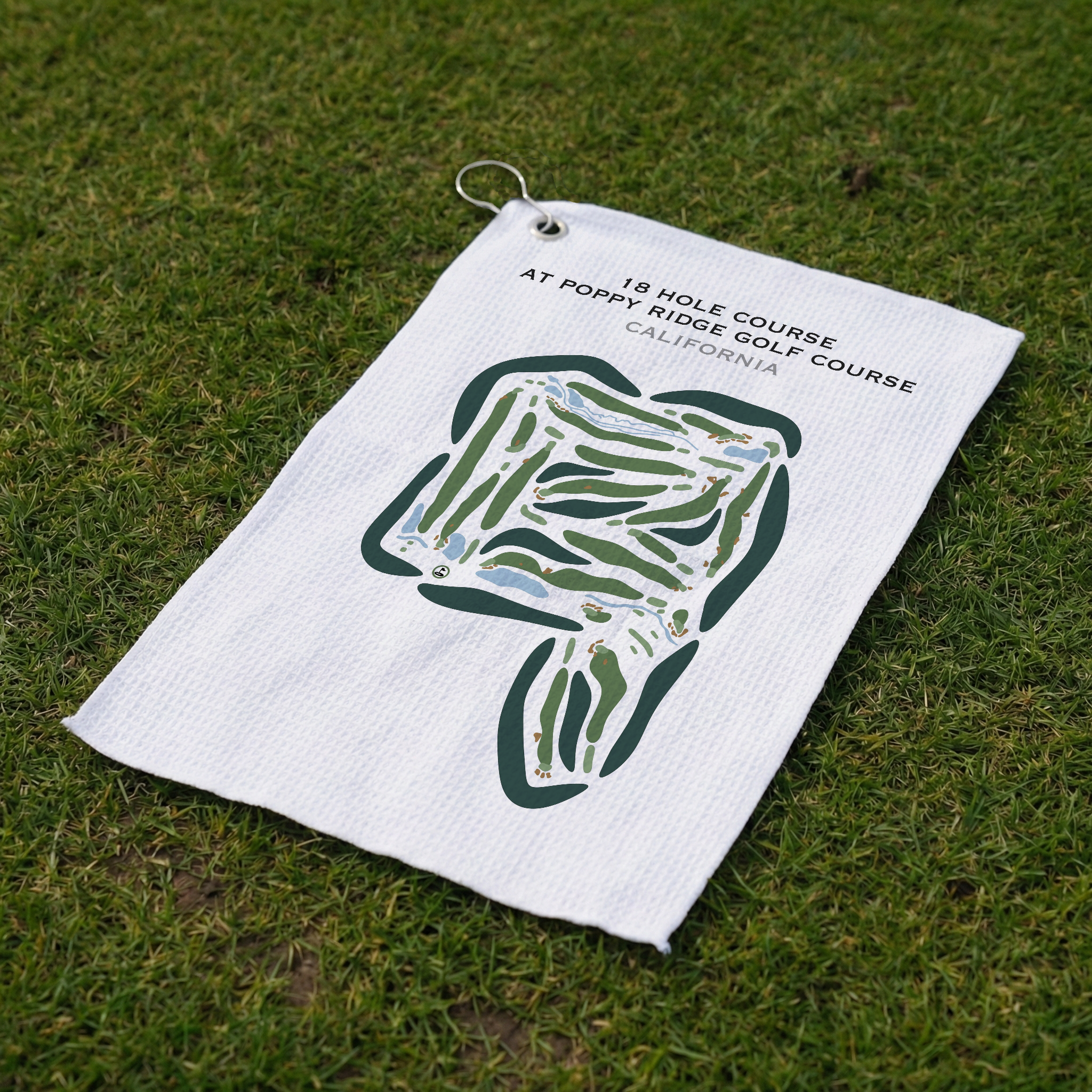 18-Hole Course at The Poppy Ridge Golf Course, California - Printed Golf Courses