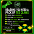 Tee Claw (10) Pack: Black-Yellow