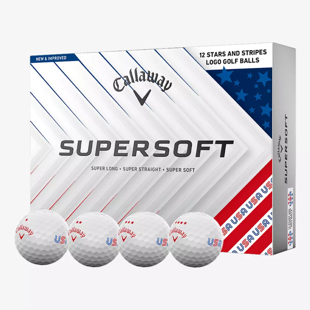 Callaway Supersoft 2025 Stars & Stripes Dozen Golf Balls