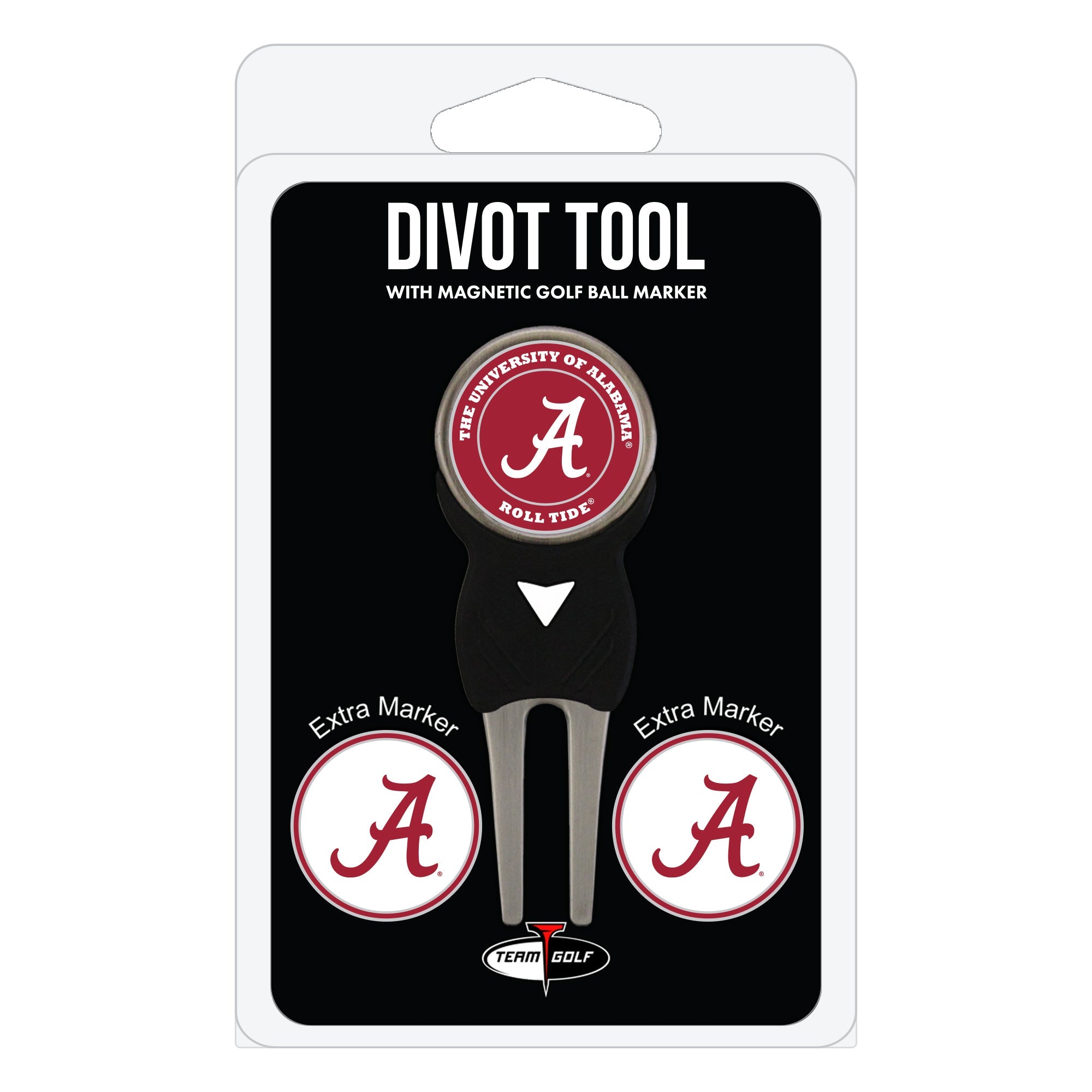 Alabama Crimson Tide Divot Tool + 3 Ball Markers