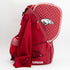 Arkansas Razorbacks PU Leather Backpack