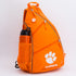 Clemson Tigers PU Leather Backpack