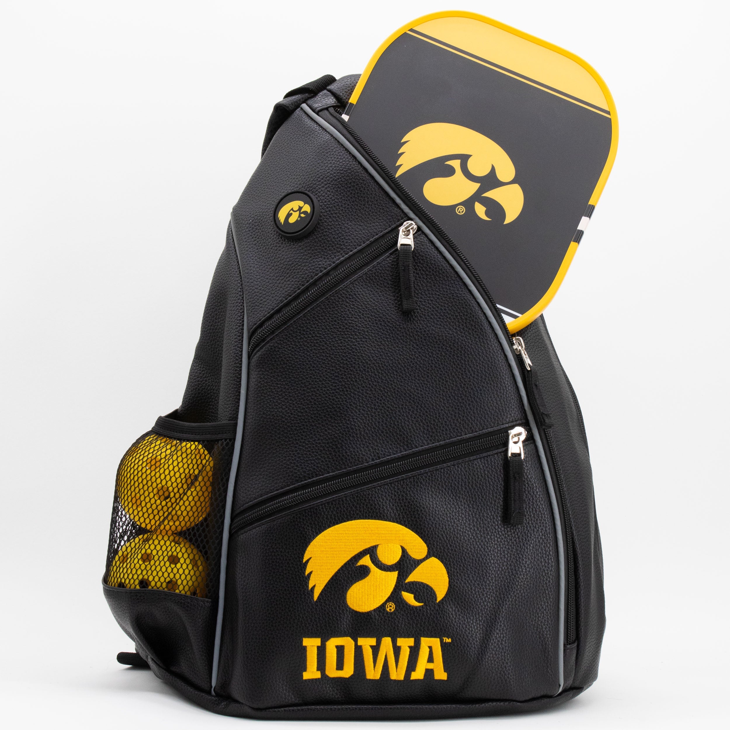 Iowa Hawkeyes PU Leather Backpack