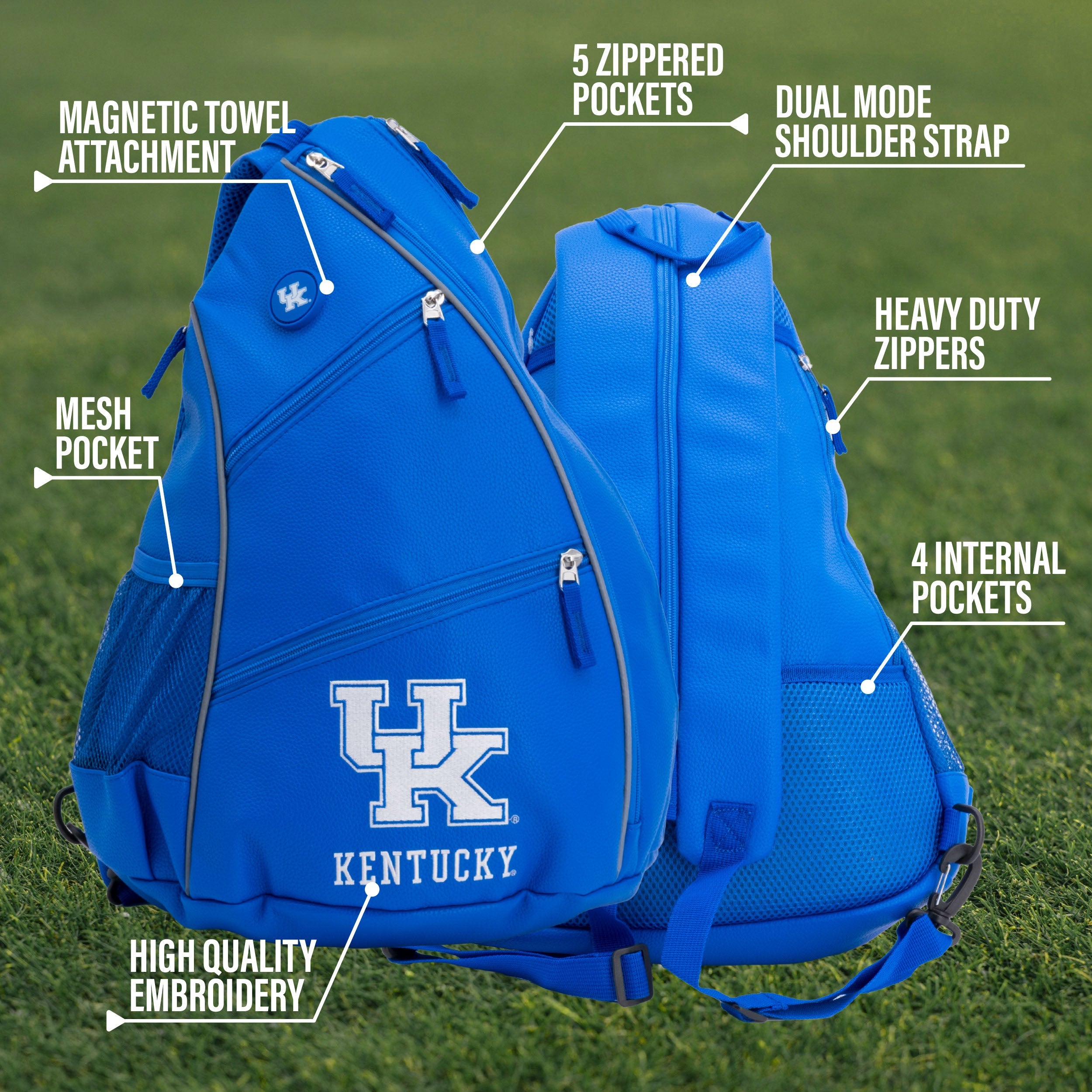 Kentucky Wildcats PU Leather Backpack