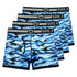 SHEATH 2.1 Polyester Camo Men's Pouch Trunk 3" (4 Pack)