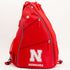 Nebraska Cornhuskers PU Leather Backpack