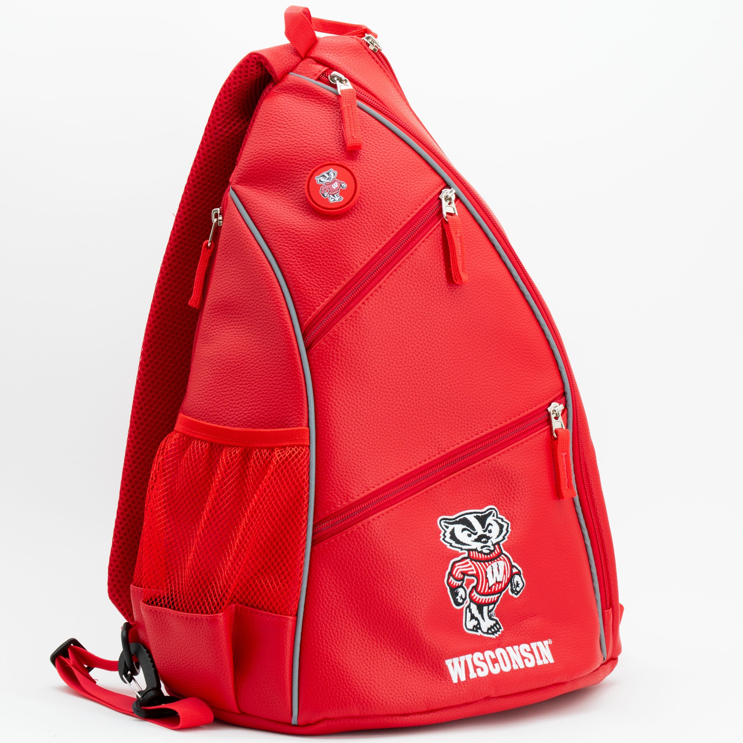 Wisconsin Badgers PU Leather Backpack
