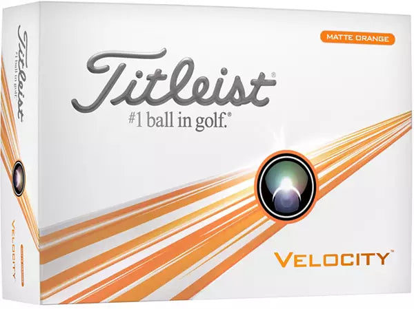 Titleist 2024 Velocity Matte Orange Golf Balls