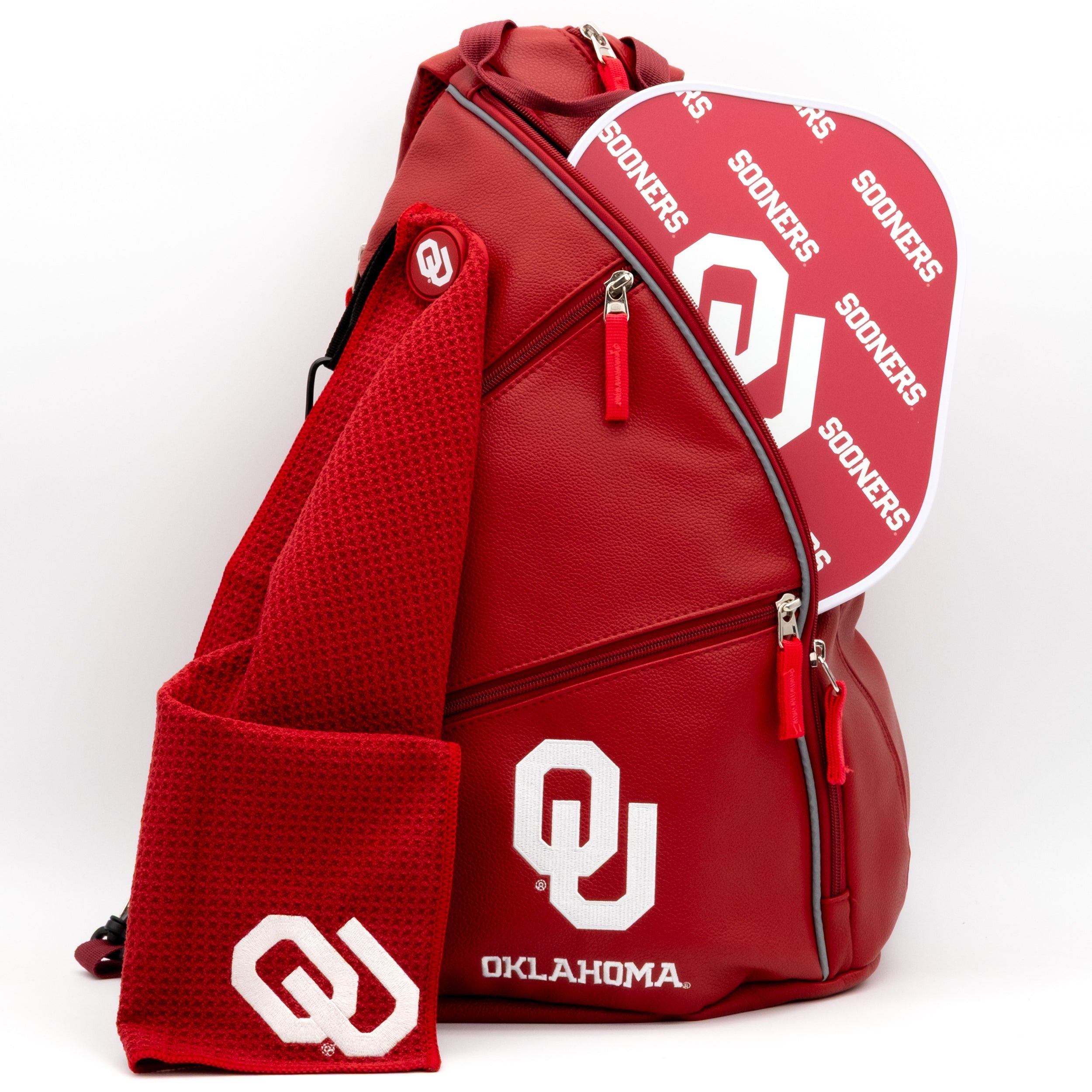 Oklahoma Sooners PU Leather Backpack