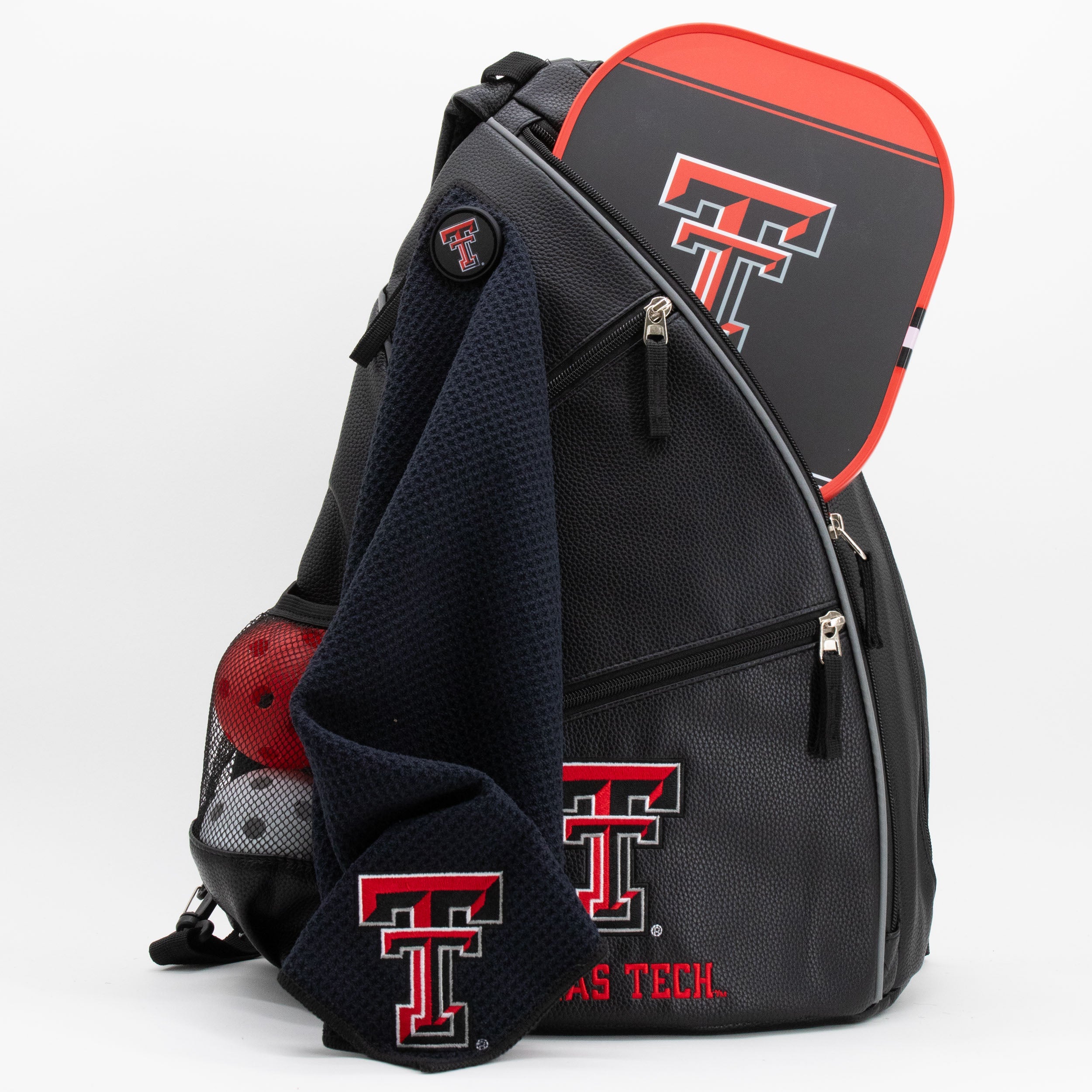 Texas Tech Red Raiders PU Leather Backpack