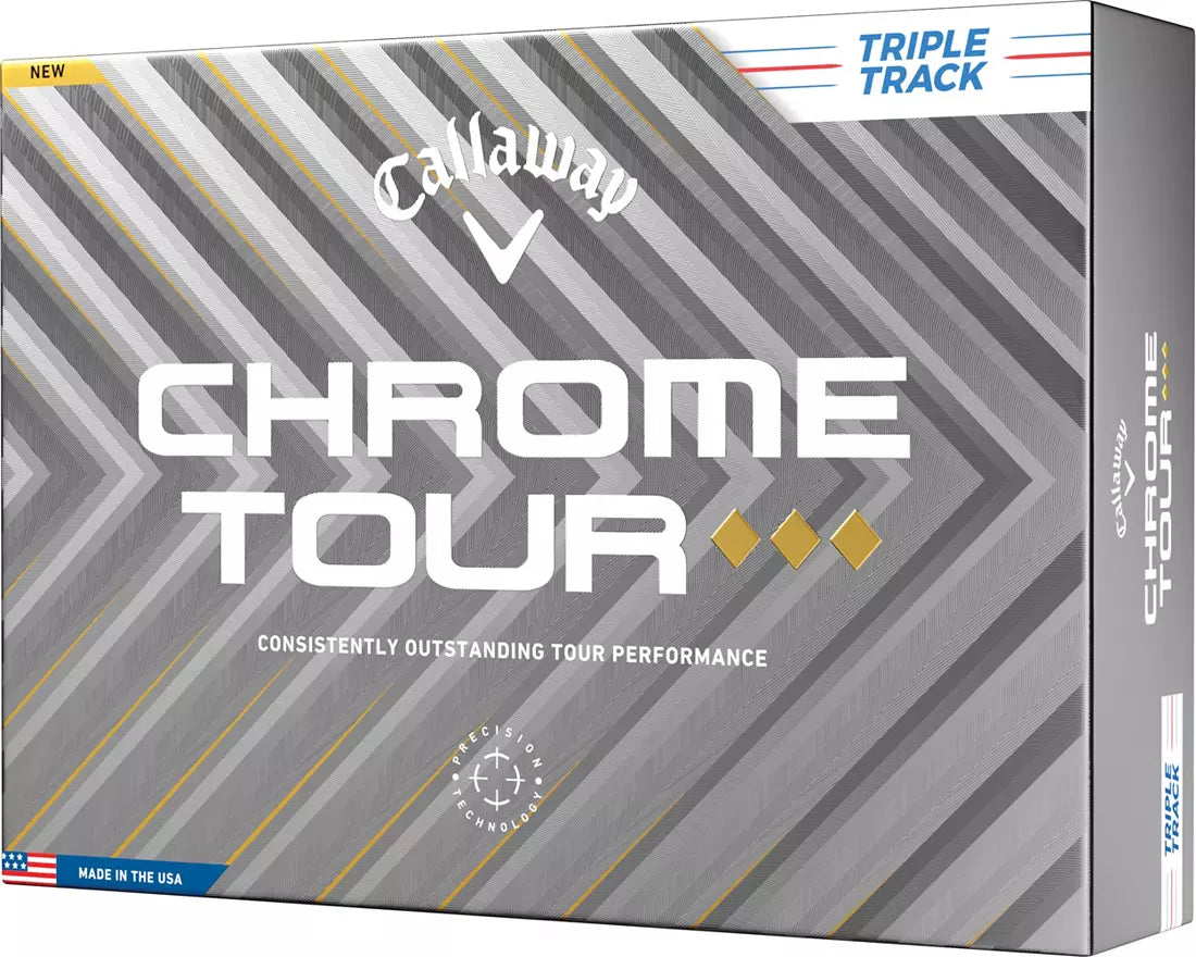 Chrome Tour Triple Diamond Triple Track White 2025 Golf Balls