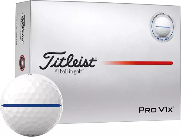 Titleist 2025 Pro V1x Performance Alignment Blue Golf Balls