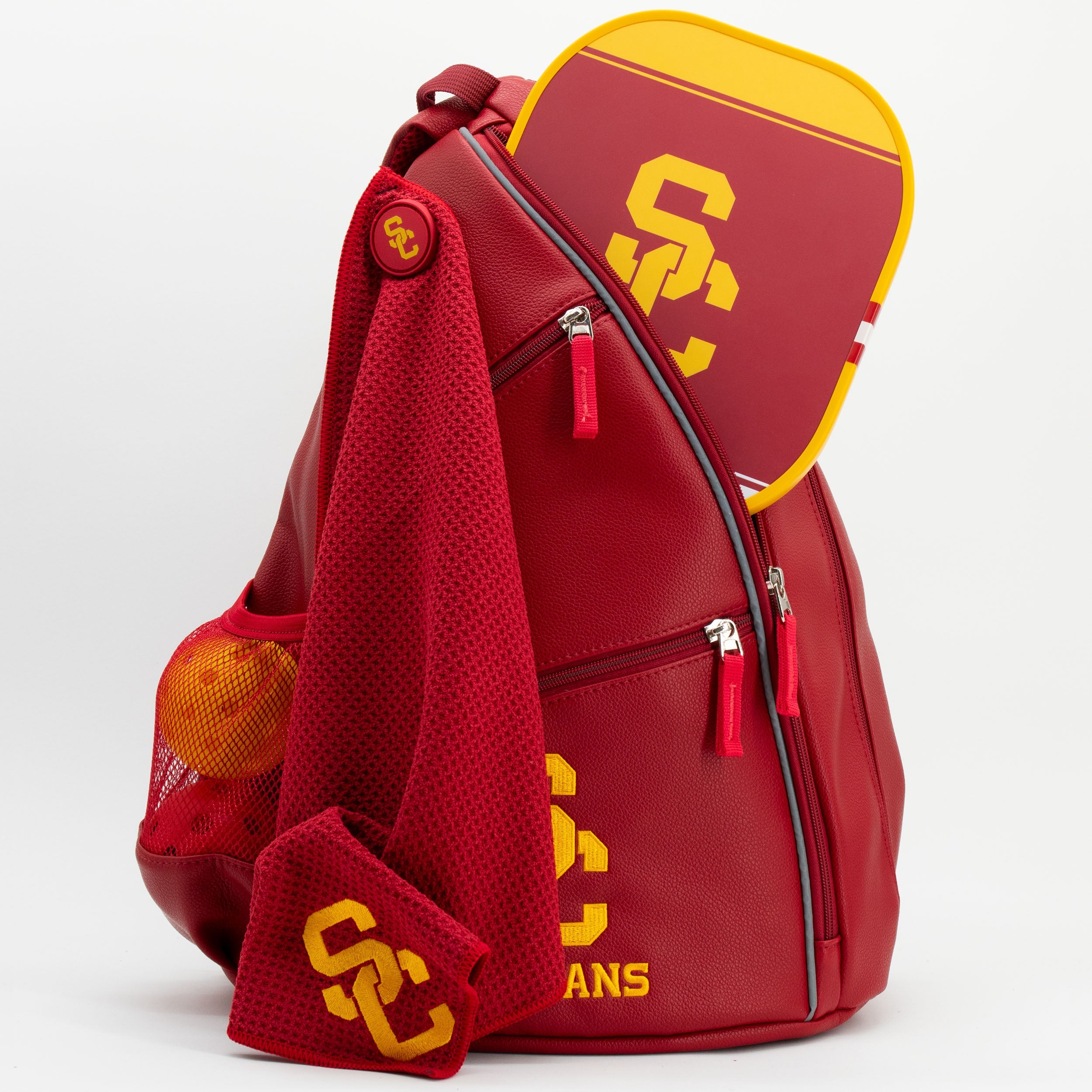USC Trojans PU Leather Backpack
