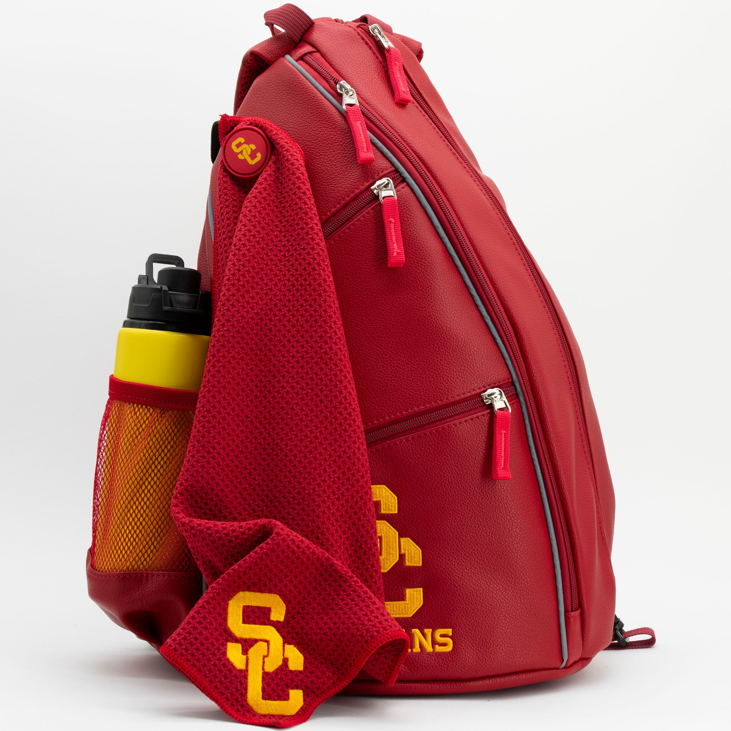 USC Trojans PU Leather Backpack