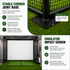 YUNIC Golf Driving Cage with Metal Frame and Simulator Impact Screen