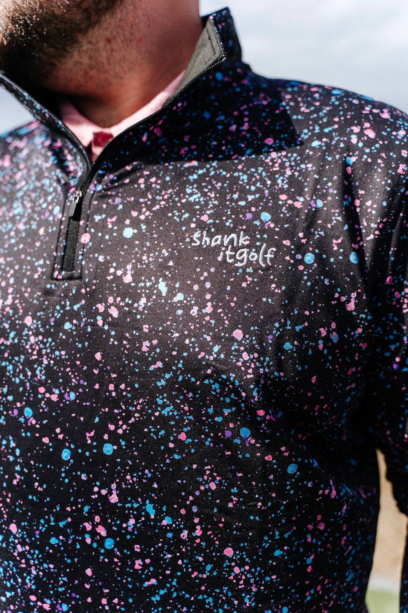 Paint Splatter Quarter Zip