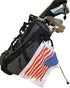 American Flag Golf Towel with Clip - 24x16 inch USA Microfiber Golf Towels