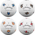 Callaway 2024 Chrome Tour Retro Football Truvis Golf Balls