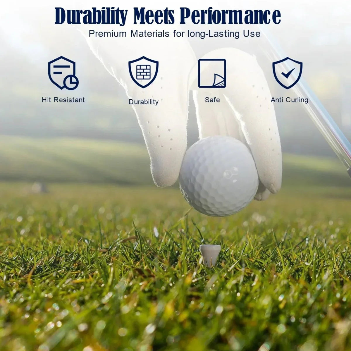 Swing Rex Premium 3-in-1 Golf Mat 24"x24" – Tri-Turf Practice Mat – Foldable Non-Slip Base