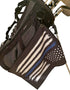 Microfiber Golf Towels - Police Thin Blue Line Golf Towel with Carabiner Clip - Cool Gift Idea