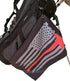Microfiber Golf Towels - Firefighter Axe - Thin Red Line Golf Towel with Carabiner Clip - Cool Gift Ideas