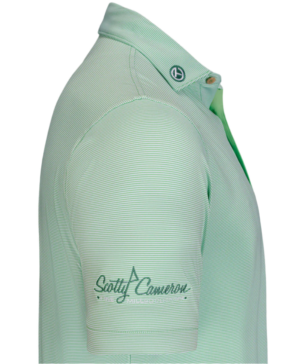 Scotty Cameron - Striped 7 Point Crown & Clover Polo Shirt
