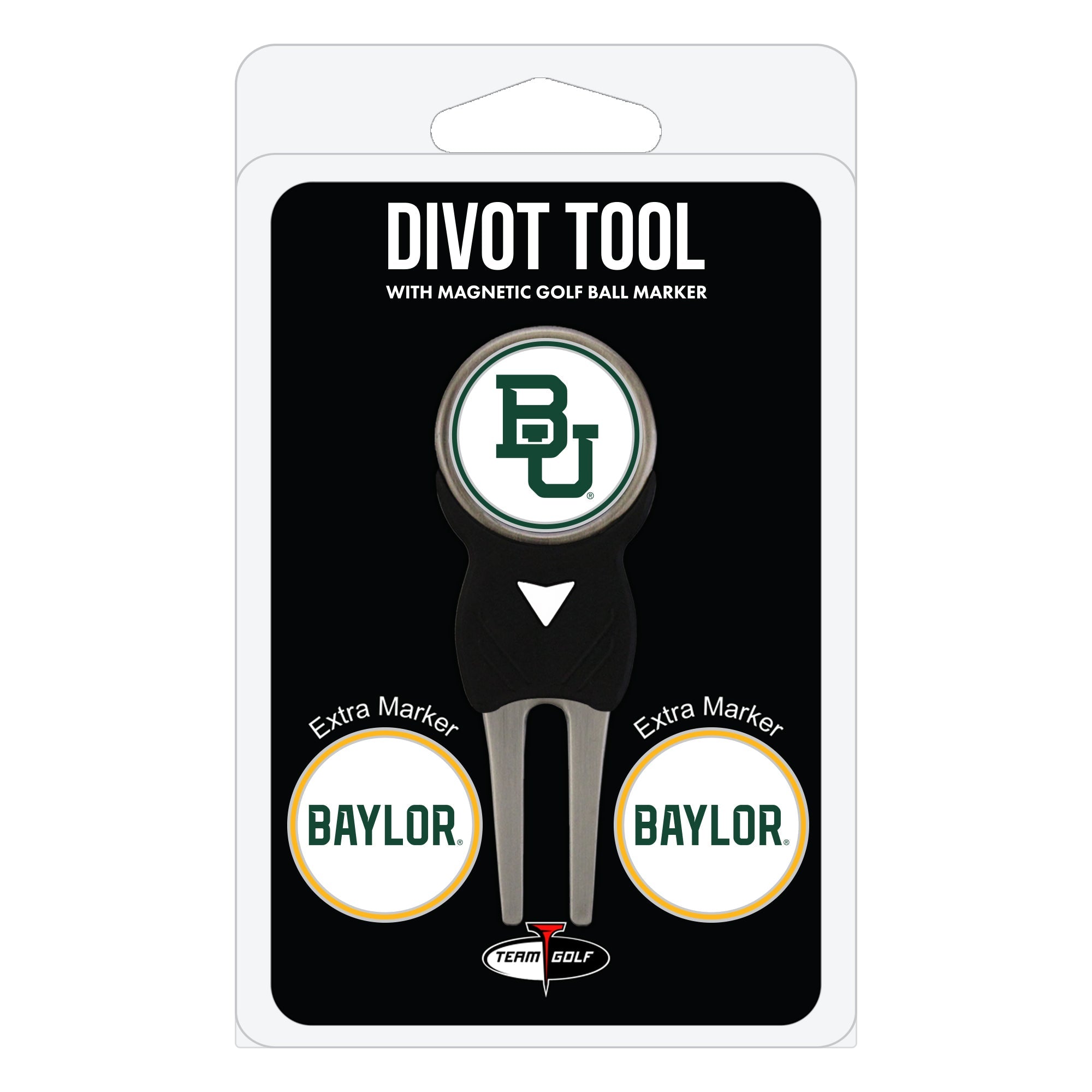 Baylor Bears Divot Tool + 3 Ball Markers