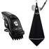 Golf Pocket Mag Towel - Black & Golf Club Water Brush Pro Bundle