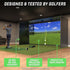 GoSports 14 x 8 ft Golf Simulator Enclosure Net - Complete Set with Frame and HD Impact Screen Kit