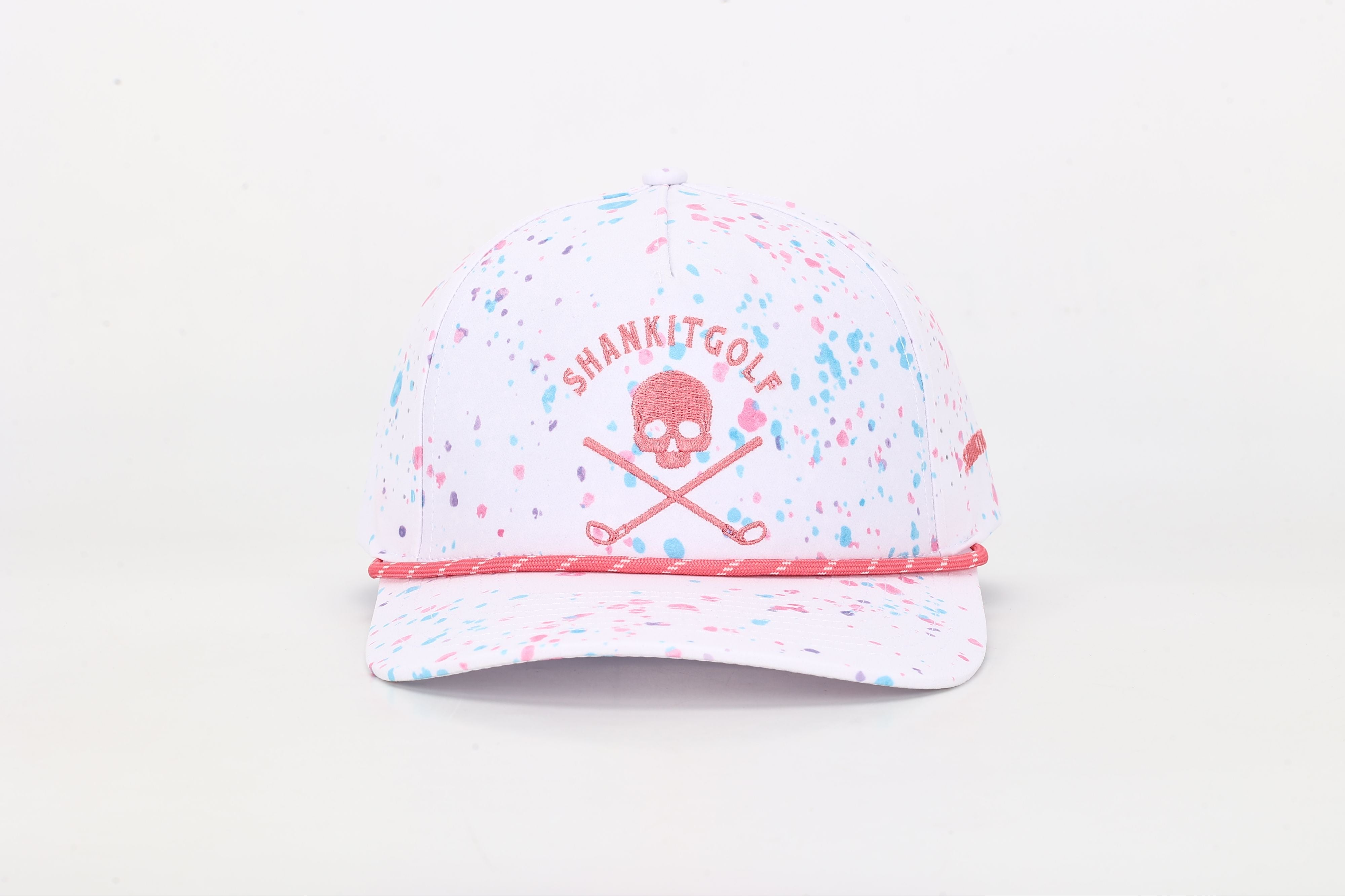 White Paint Splatter Golf Hat