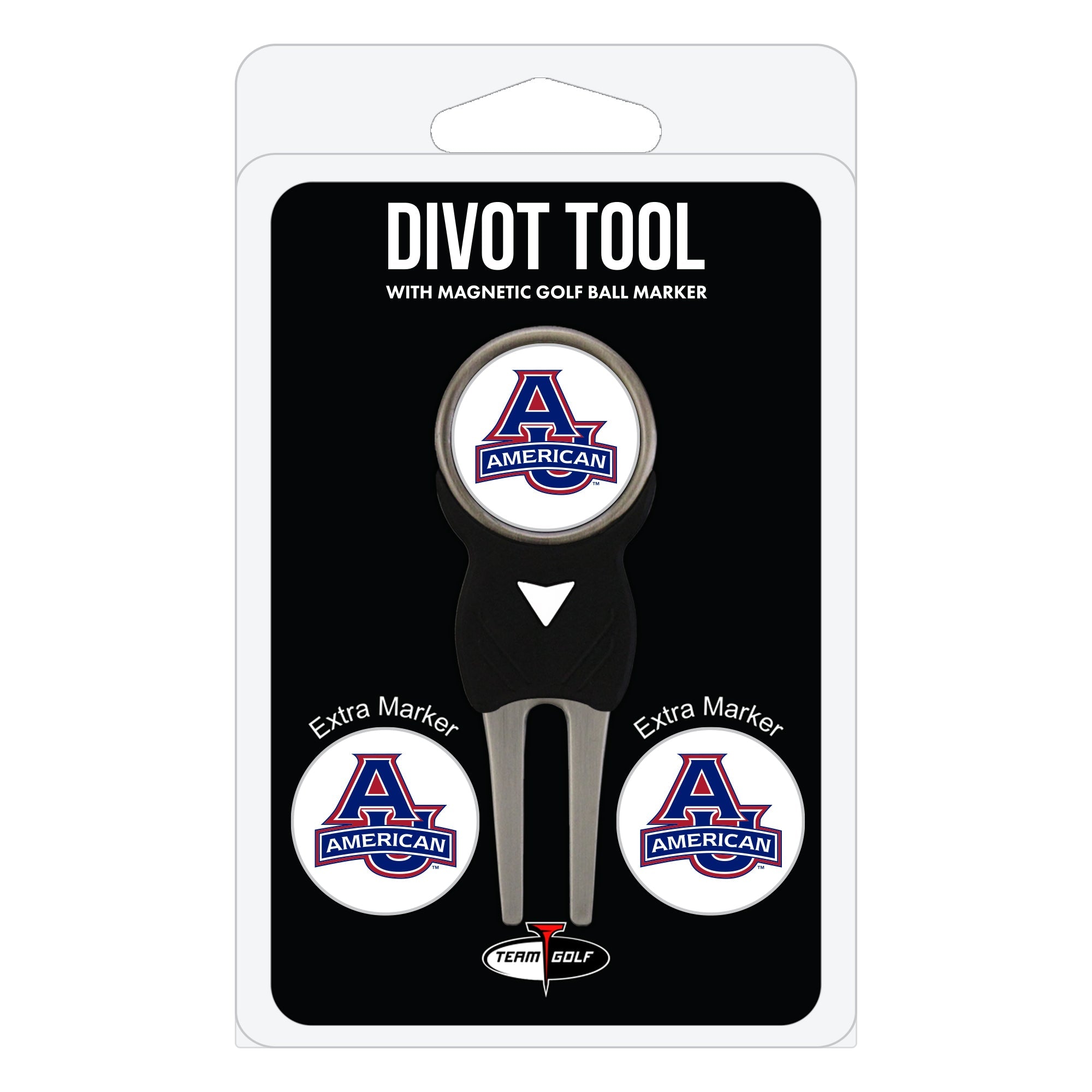 American University Eagles Divot Tool + 3 Ball Markers